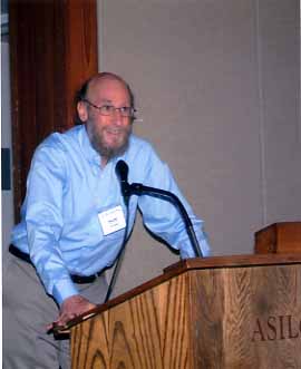 Douglas allen at the podium