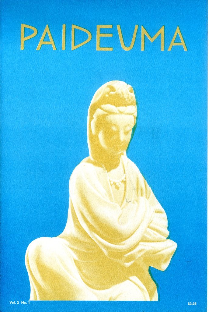 Thumbnail of cover for Paideuma volume 3.1