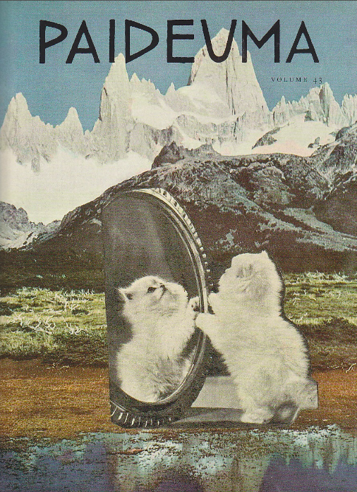 Cover of Paideuma 43 showing a Helen Adam collage