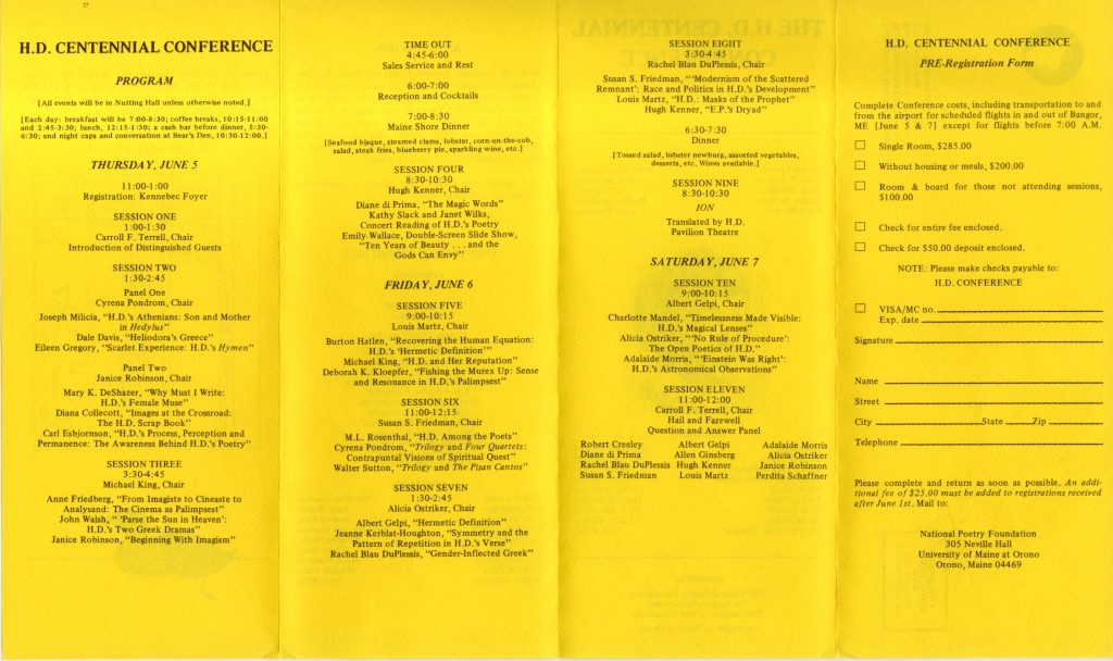 An image of the conference program schedule (text reprinted on page)