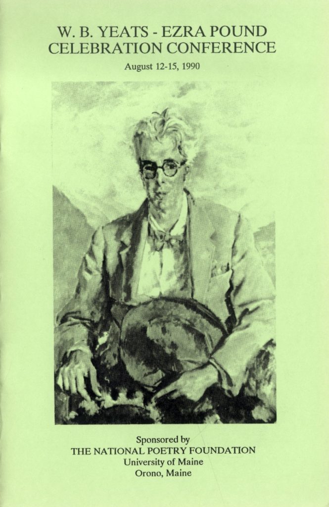 A scan of the cover for the W B Yeats Ezra Pound celebration conference