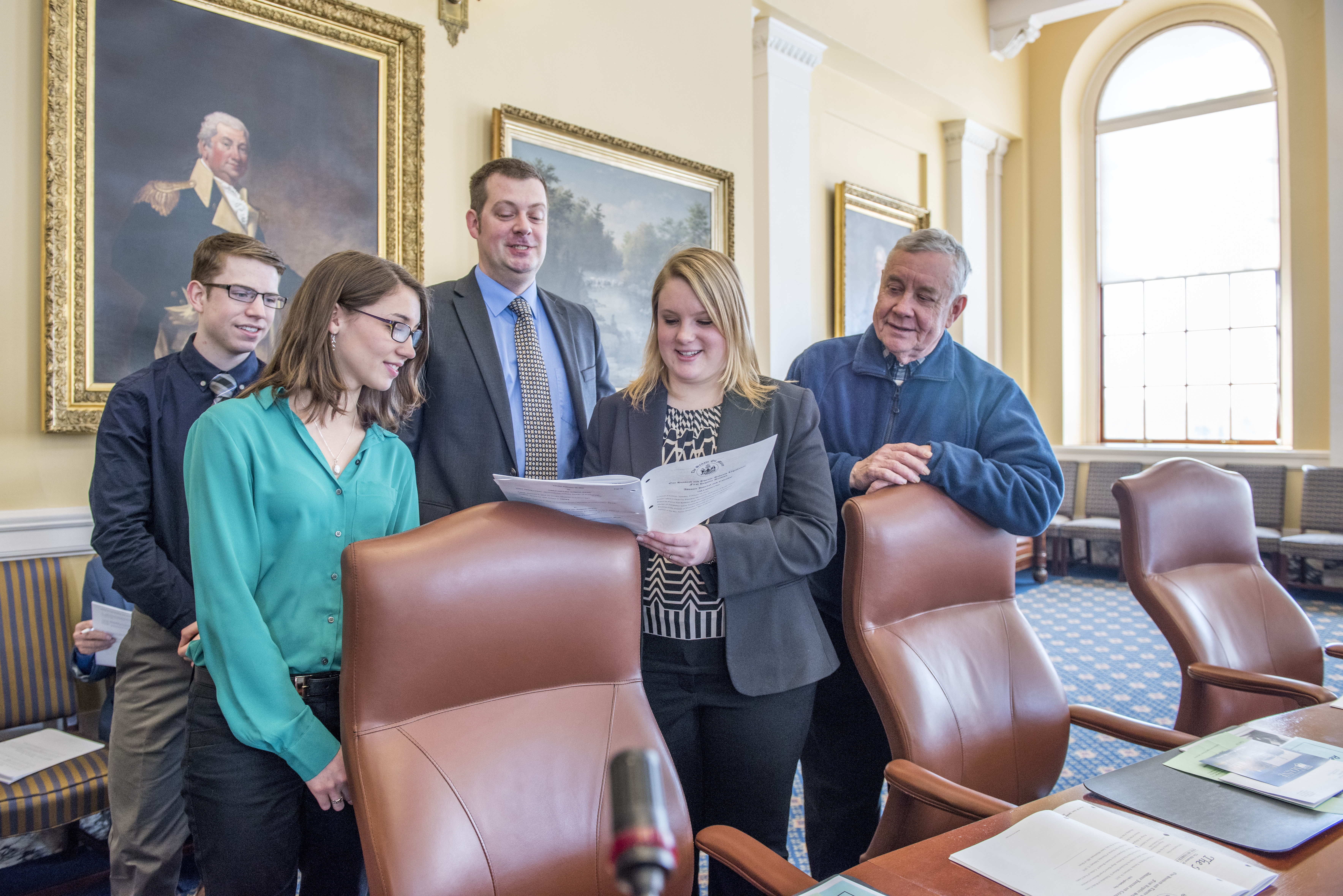 Student Interns at Maine State House 