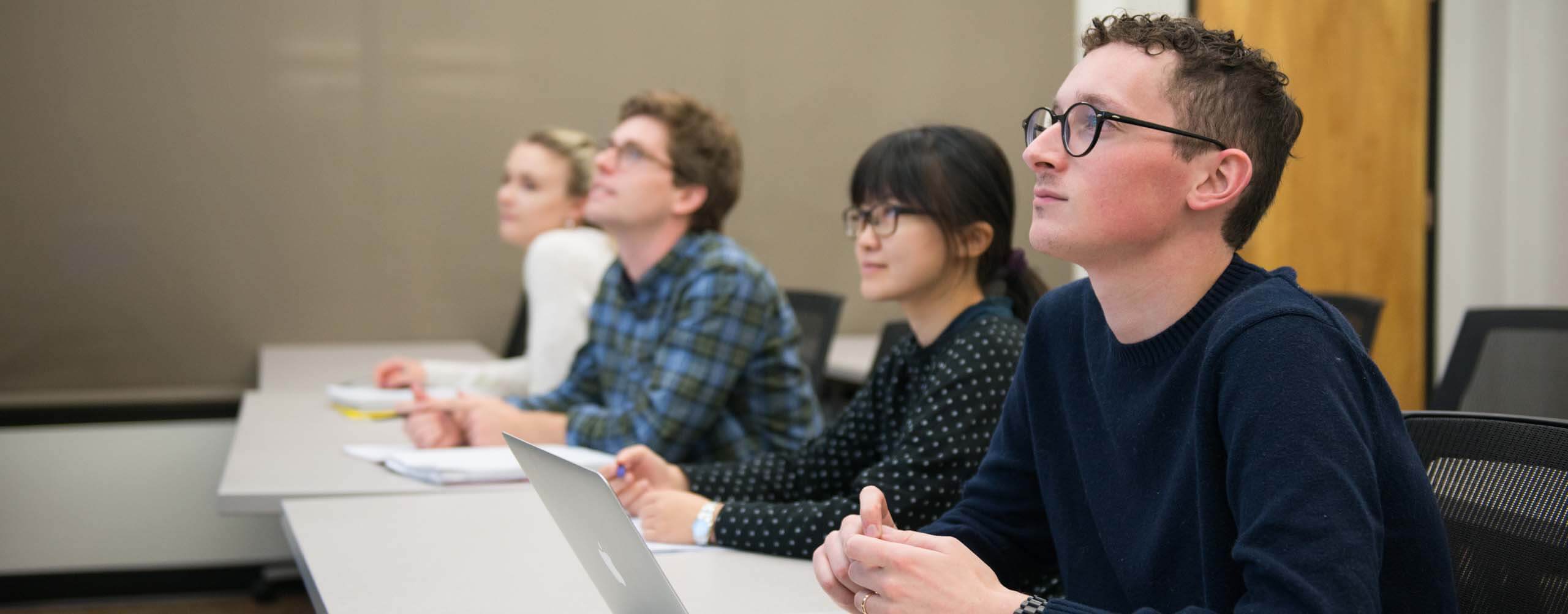 A photo of students in a French class