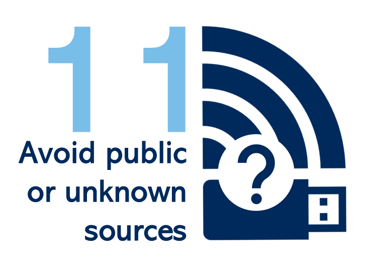 Avoid Public or Unknown Sources icon