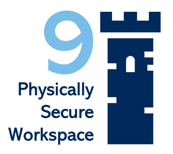 Physically secure workspace icon