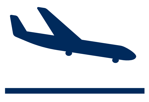 Plane landing icon