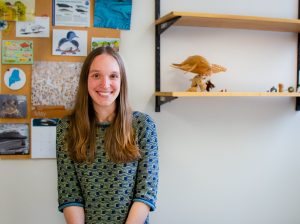 Kristina Cammen, assistant professor of marine mammal science, is the Principal Investigator for the interdisciplinary project, "The Western Passage student research collaborative: Considering physical, biological, and social dynamics of a tidally energetic system in Eastern Maine."