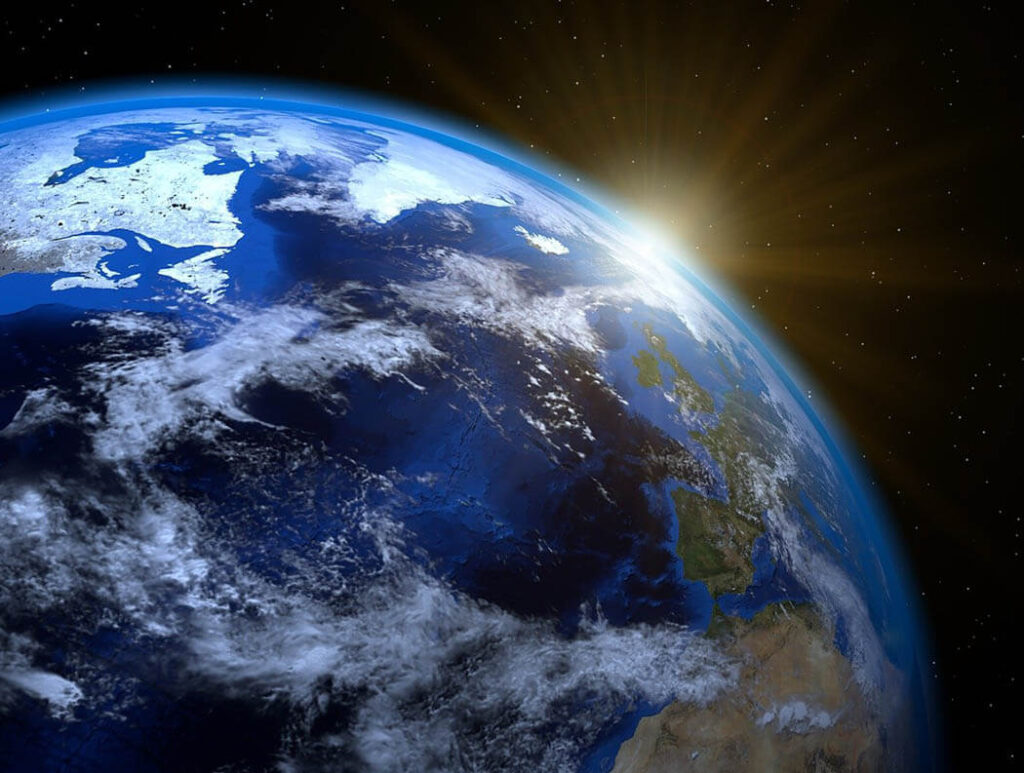A view of Earth from space