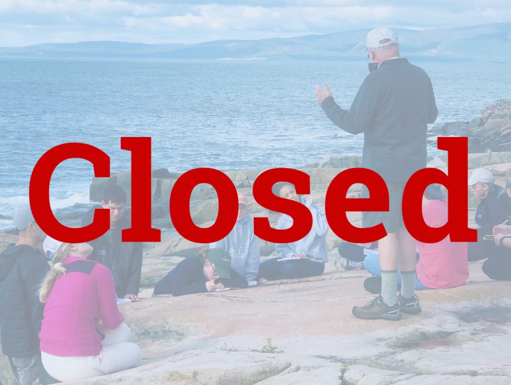 Closed RLE session (was A professor teaches students on Maine's coast)