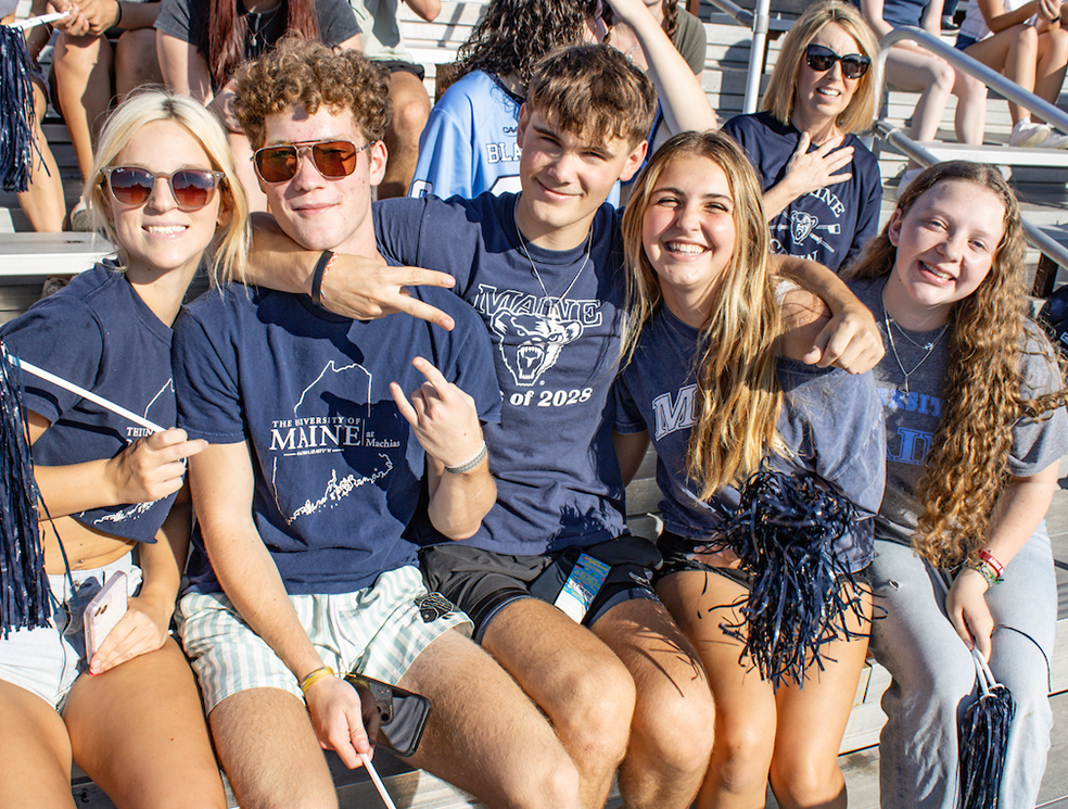 A photo of students smiling