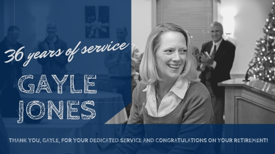 Gayle Jones, 36 years of service at UMaine