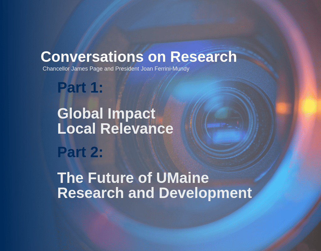 Conversations on Research with Chancellor Page and President Ferrini-Mundy two-part video series