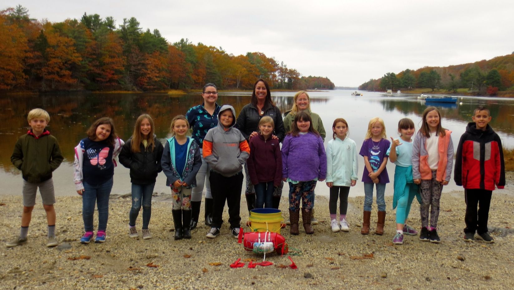 Students clamming