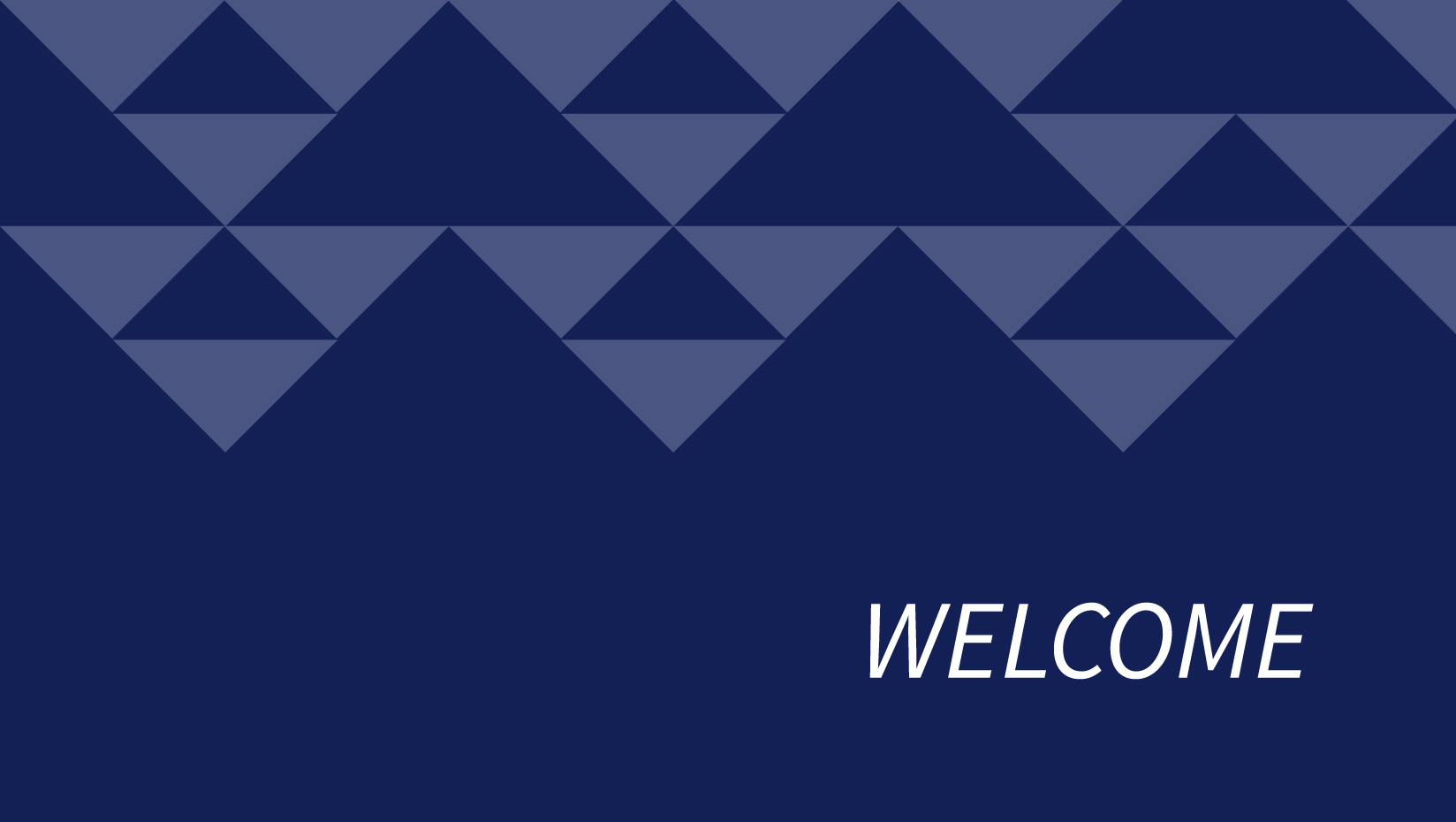 Welcome graphic