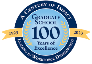 graphic mark for the graduate school centennial