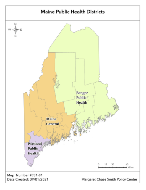 MDNI Naloxone Distribution map.