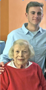 Carter Verrengia and his grandmother, June Stafford