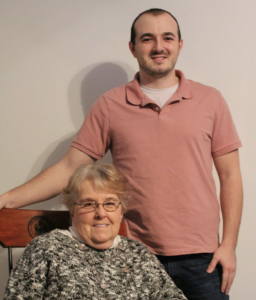 Logan Doucette and his grandmother, Sandy Vaillancourt