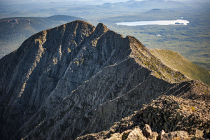 Photo of the Knife's Edge on Mt. Katahdin in Baxter State Park
