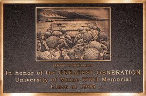 Plaque honoring the Class of 1945