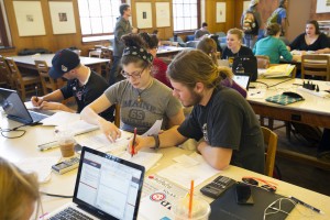 Students Studying at Fogler Library