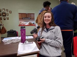 BSW Student learns to install smoke detectors