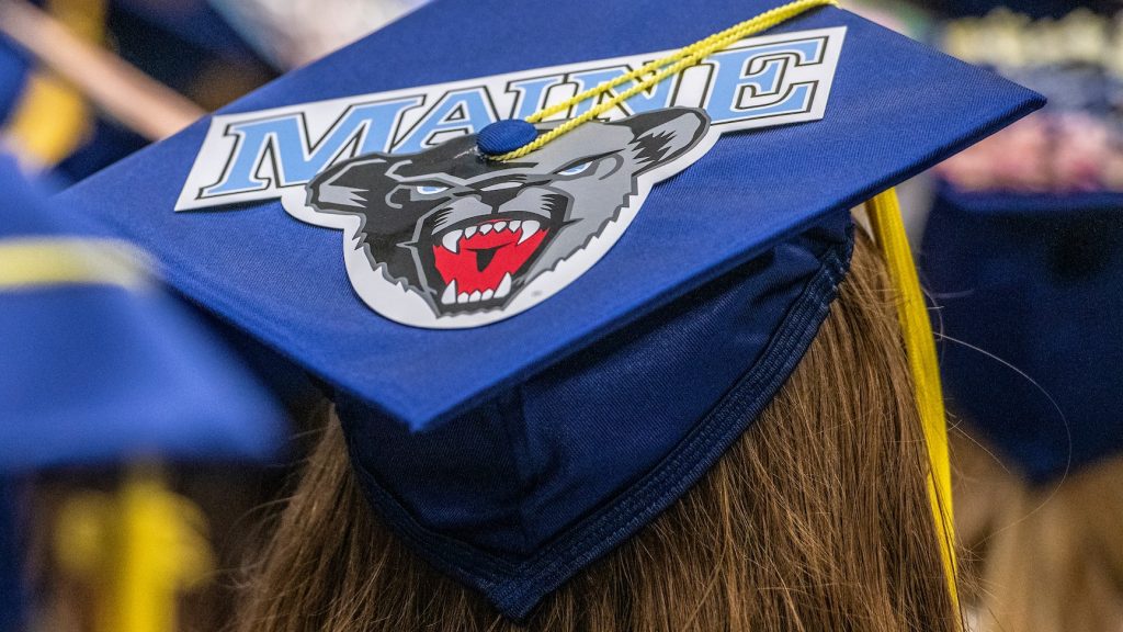 UMaine graduation cap