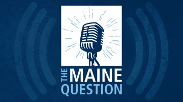 logo for The Maine Question podcast