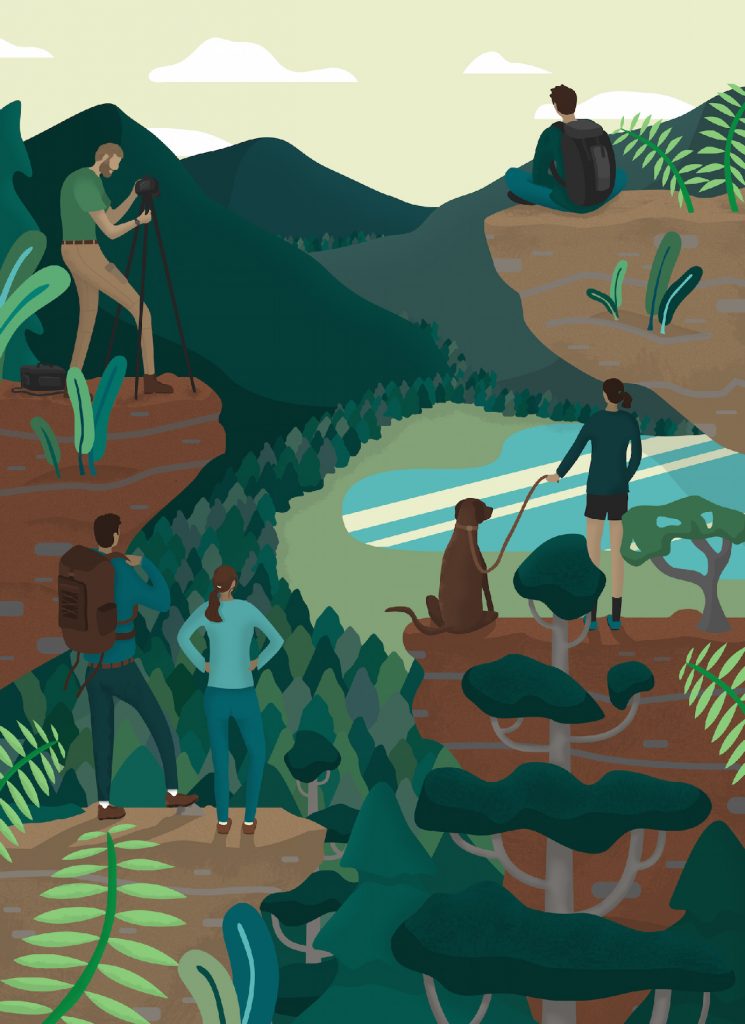 Landscape view, art by Colby Fogg