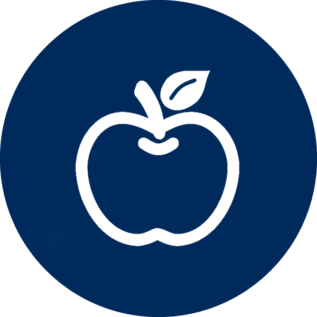 icon symbolizing an apple