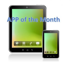 App of the Month logo showing a tablet and cell phone