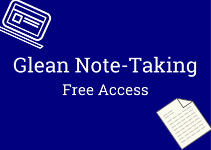 Clickable link: Free access to Glean note-taking web-app