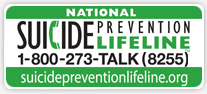 National suicide prevention hotline: 1-800-273-8225 suicidepreventionhotline.org (image clickable to open website)