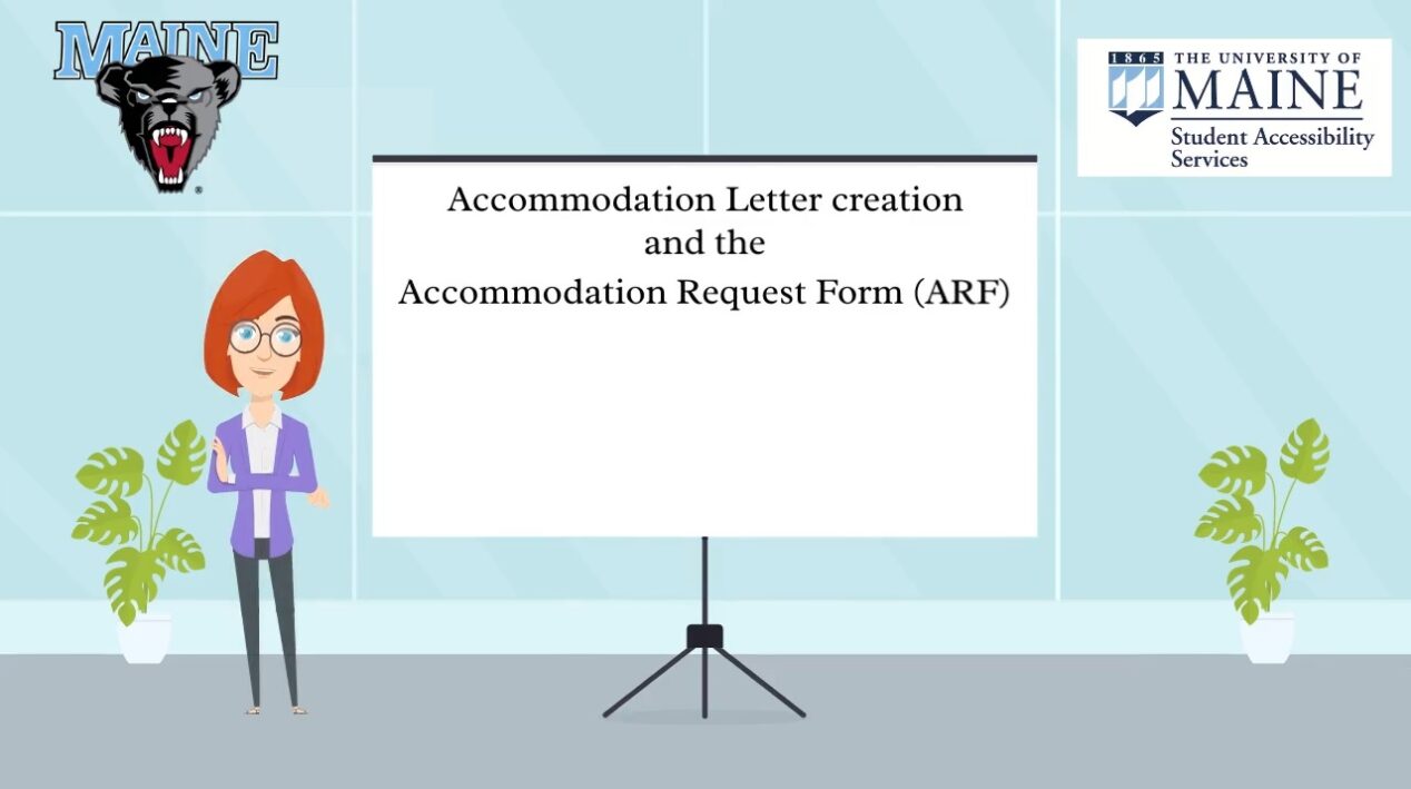 Accommodation letters and the ARF (clickable link to video)