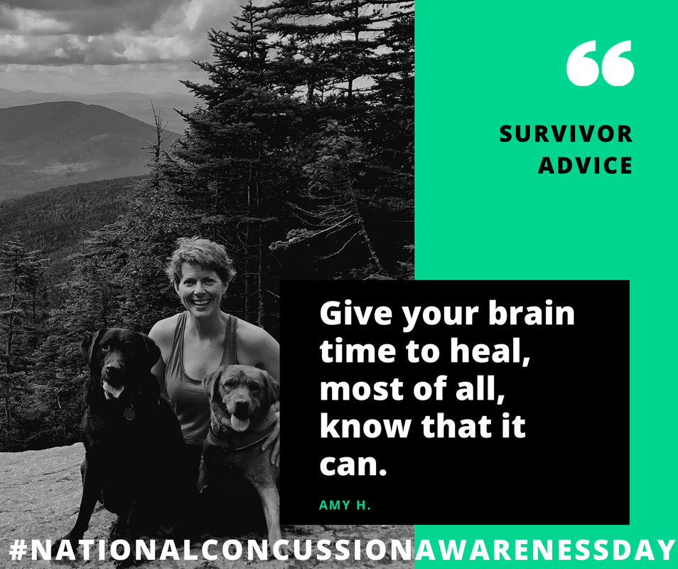 Concussion survivor advice