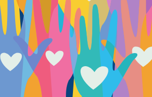 Hands symbolizing philanthropy
