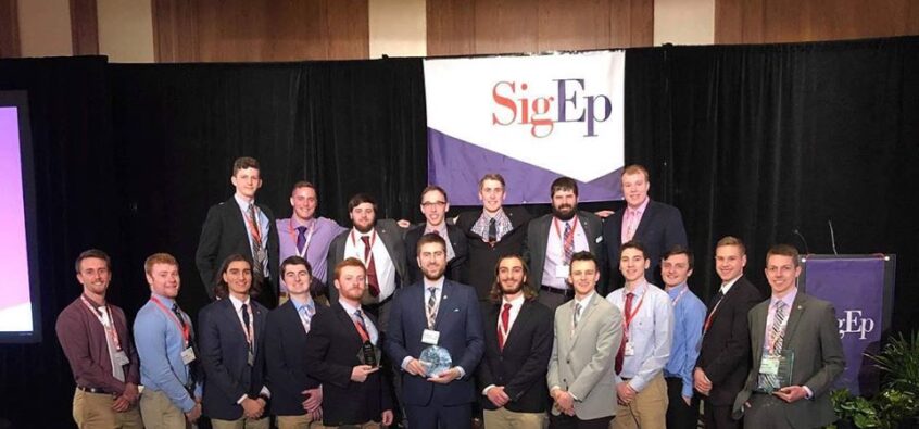 Brothers of Sigma Phi Epsilon at their leadership conference