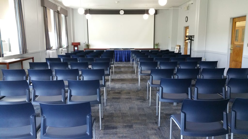 Photograph of the Bangor room in Auditorium set up.