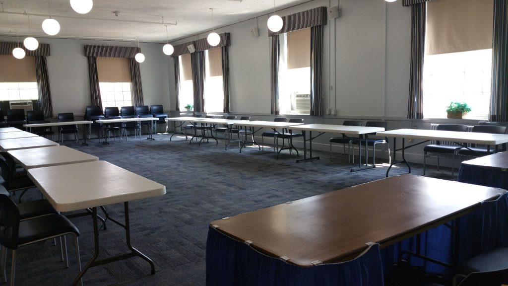 Photograph of the Bangor room in Fair set up.
