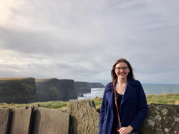 Bailey West at the Cliffs of Moher