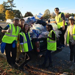 Umaine Students helping with recycling
