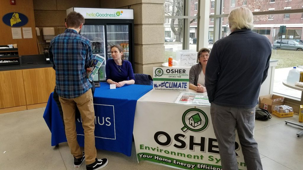 Local employers tabling at the Green Jobs Fair
