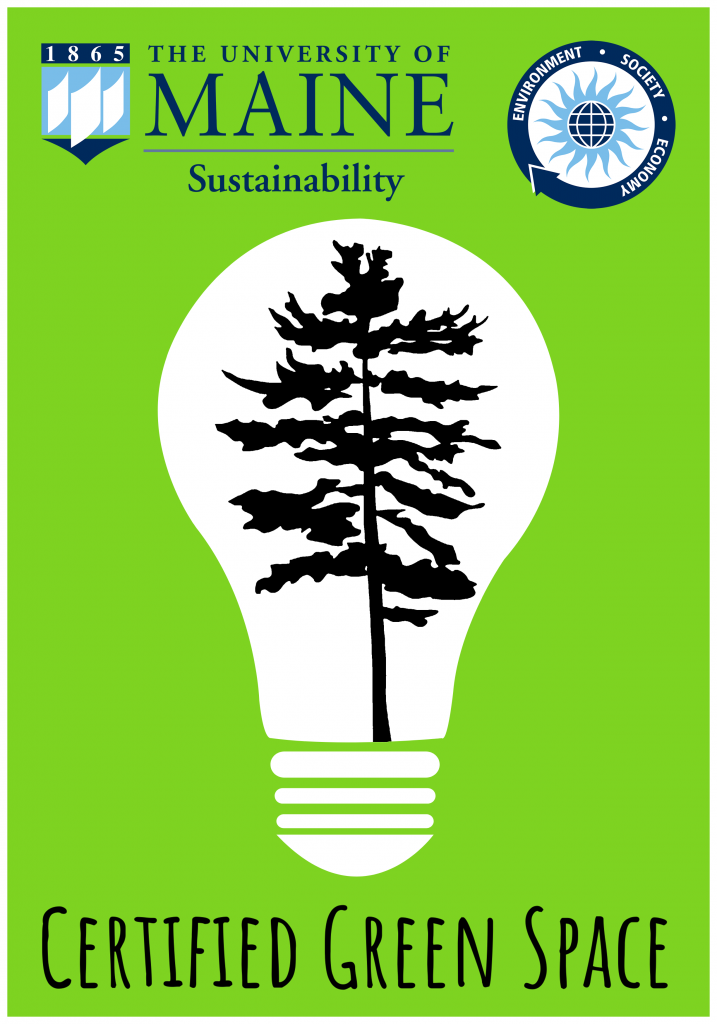 Certified Green Space sticker for Green Office Certification program participants