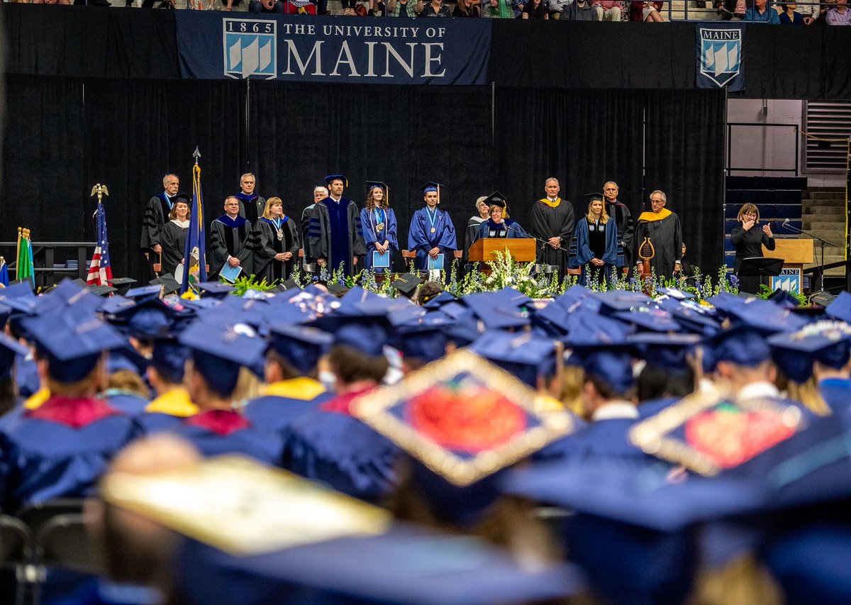 Banner for Governance section showing President Ferrini-Mundy speaking at graduation.