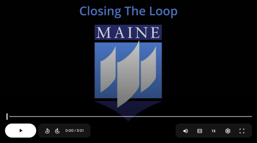 Image Link to UMaine Closing the Loop Compost Video