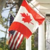 Flags at the Canadian-American Center
