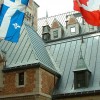 Flags at Le Château Frontenac, Quebec City