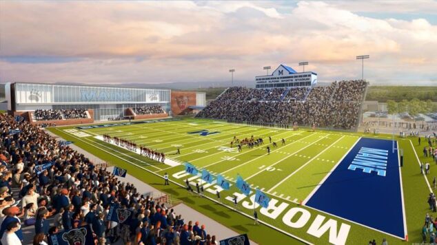 Alfond stadium and Morse Field