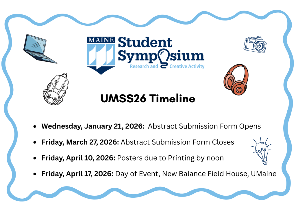 2026 UMaine Student Symposium Timeline