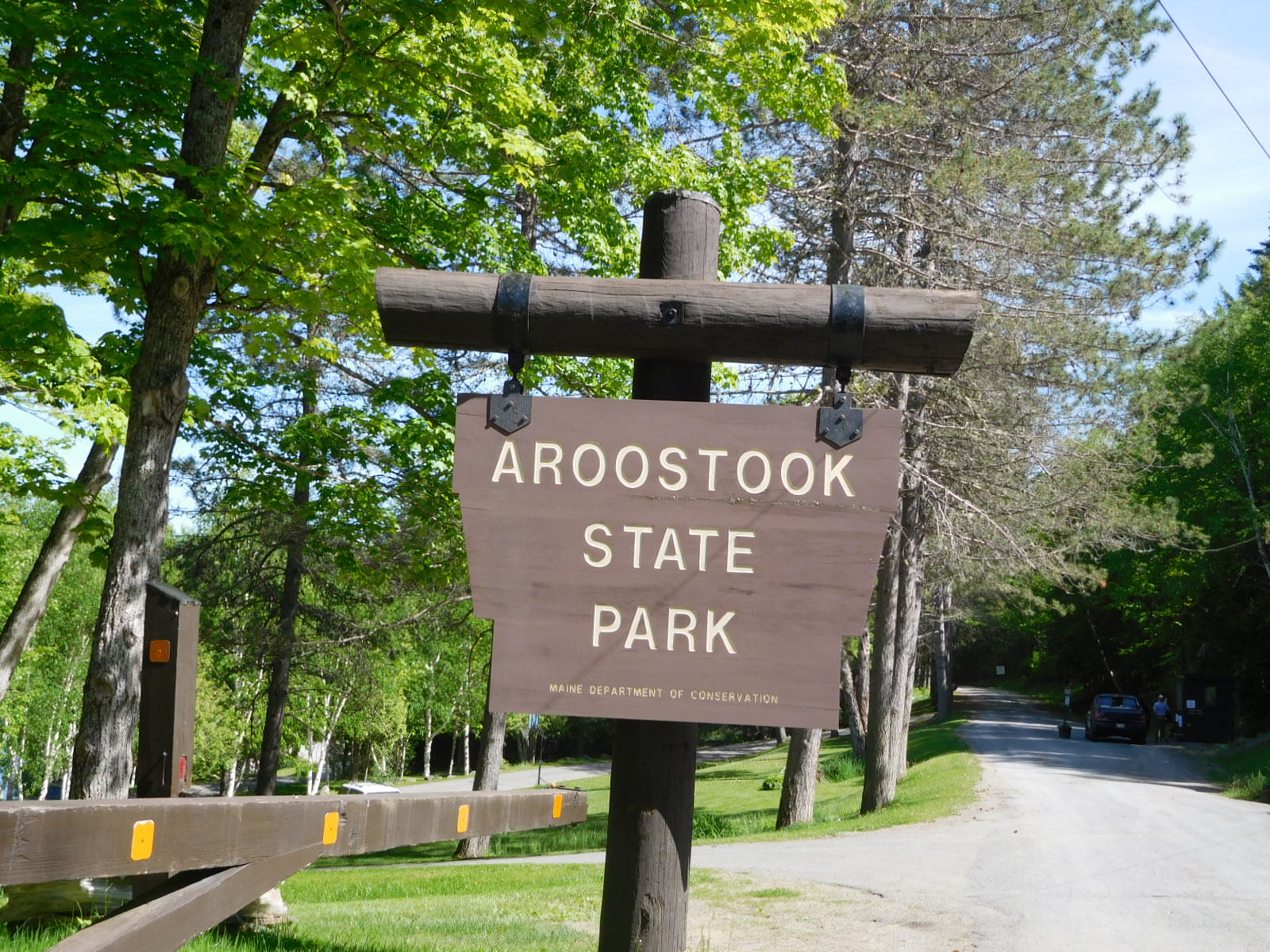 Aroostook State Park sign